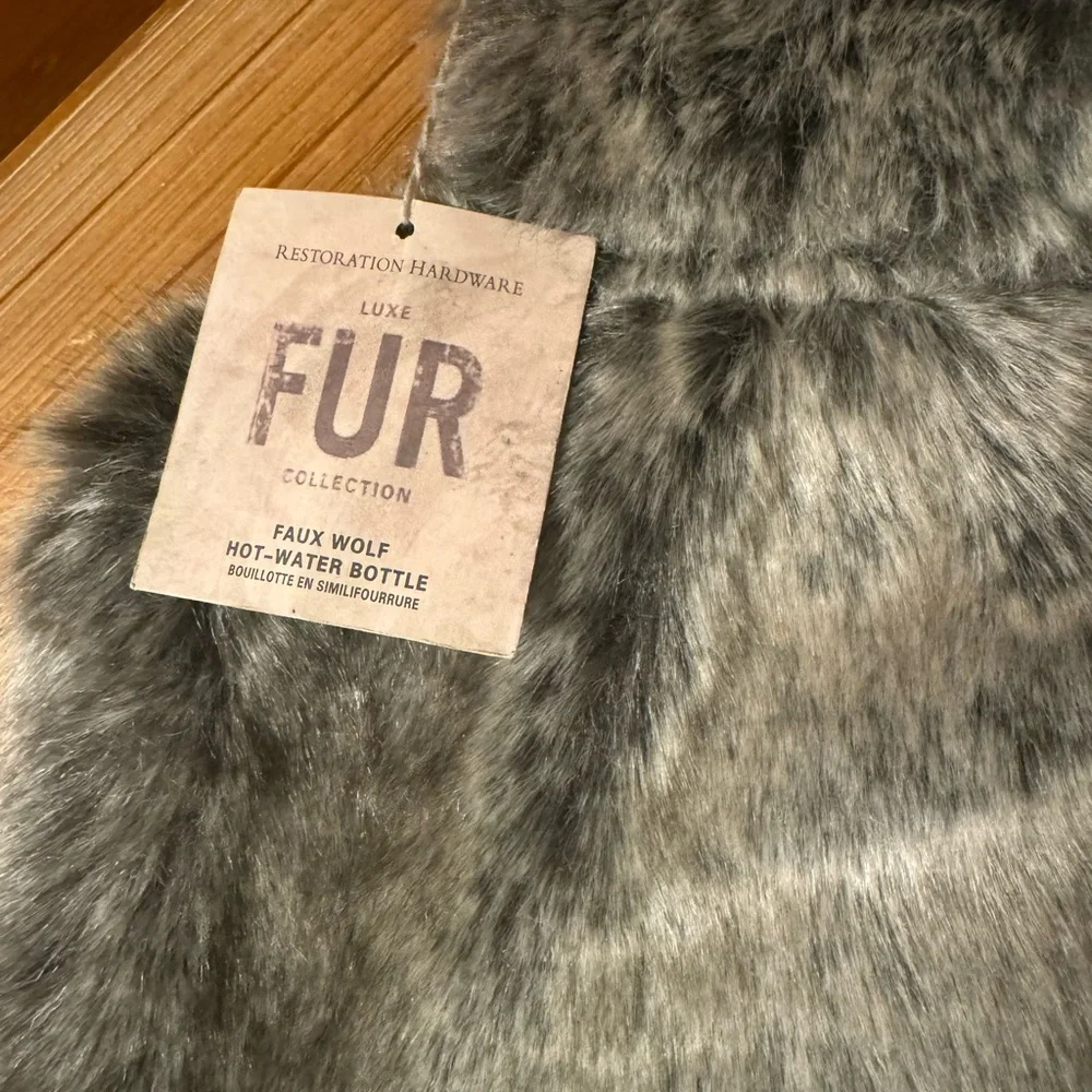 Restoration Hardware Faux Fur Hot Water Bag